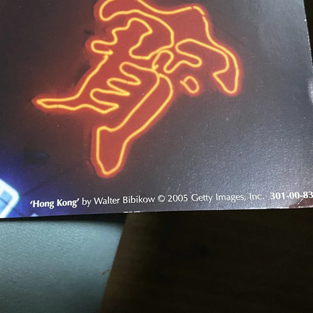 Ikea Poster Walter Bibikow Neon Signs Lights Hong Kong 2005